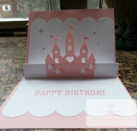 Princess pop up card inside